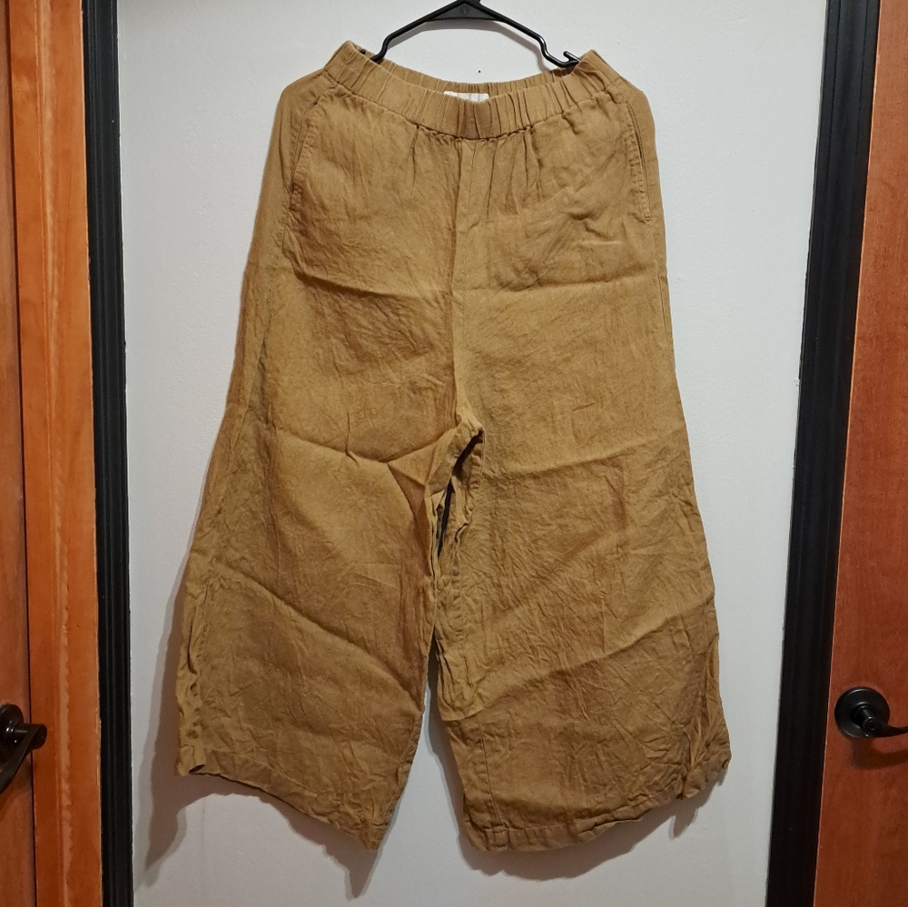 notPERFECTLINEN Wels Pants Bronze Brown